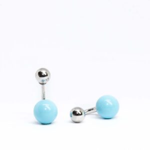 Collezione Bubble Orecchini in argento con pasta di turchese