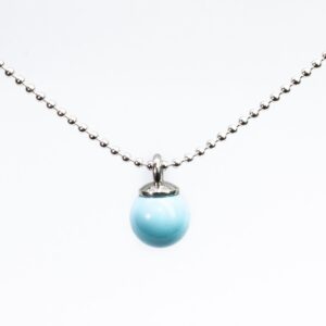 Collezione Bubble Pendente in argento con pasta di turchese