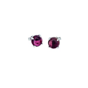 Auburn Collection White gold earrings with pink tourmaline