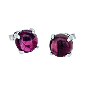 Collezione Auburn Orecchini in oro bianco con tormalina rosa
