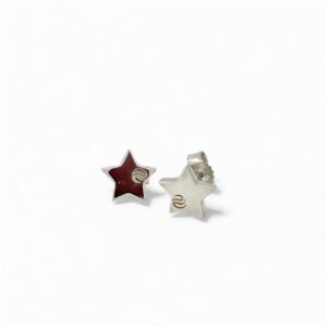 Logo Collection. Silver star earrings
