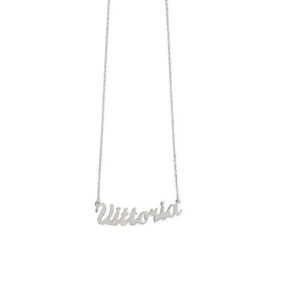 Silver name necklace