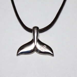 Pendente coda di balena in argento