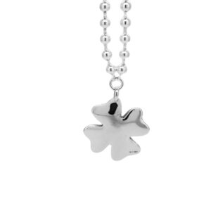 Silver heart key pendant