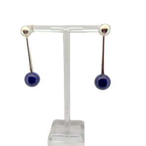 Stiletto Bubble Earrings with Lapis Lazuli