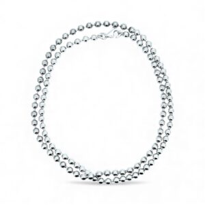 925 sterling silver bead necklace