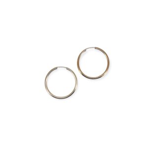 Orecchini cerchi 9 Kt diametro 2,5 mm