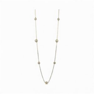 9 kt gold necklace with balls