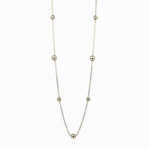 Collana in oro 9 kt con palline